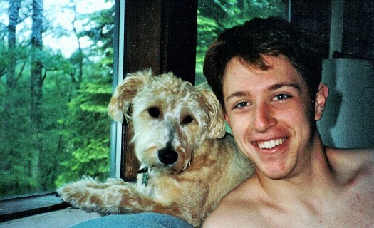 With Cody blue couch